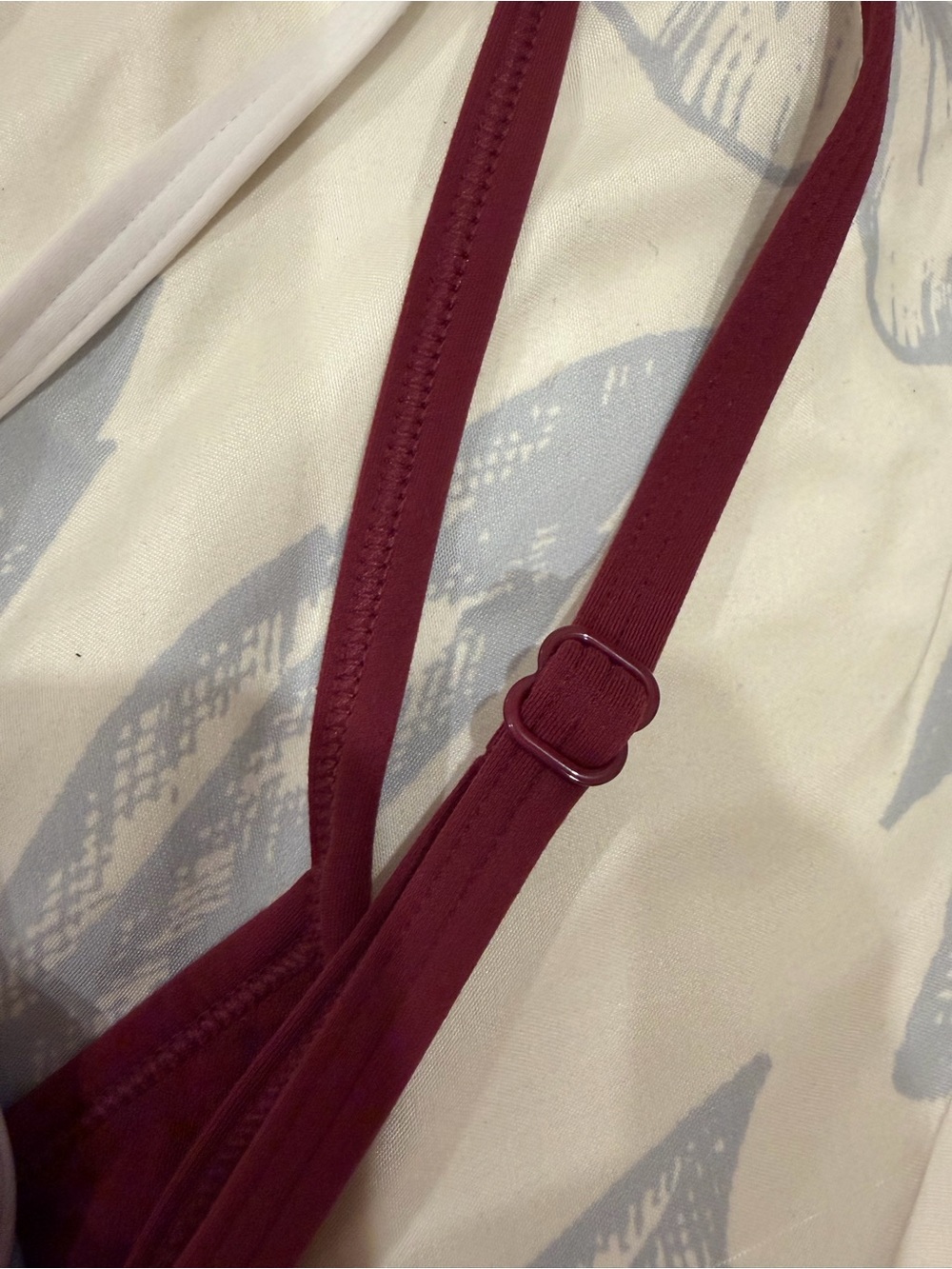 Set Active Maroon and Baby Blue Layered Tank and Biker Short Set Summer 2026 - Picture 4 of 4